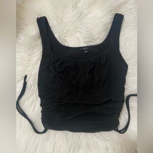 Iris Elegant Black Crop Top